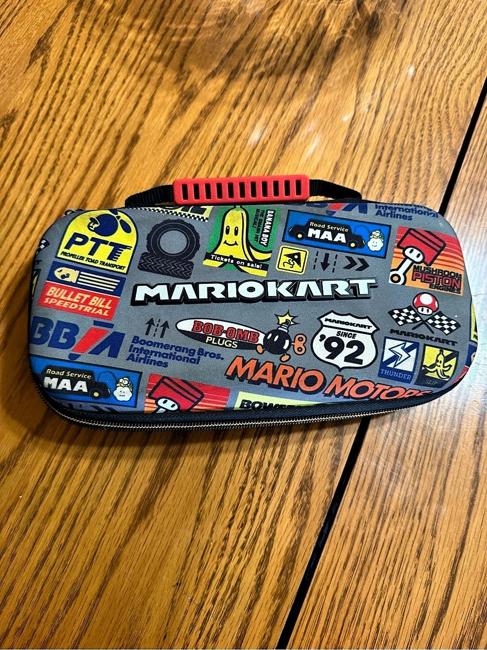 Nintendo Mario Kart Switch Carrying Case Multicolor Like New